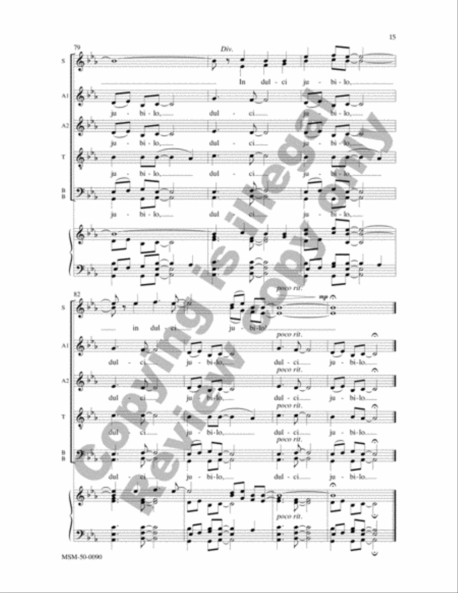 In dulci jubilo Divisi scores gallery preview page 14