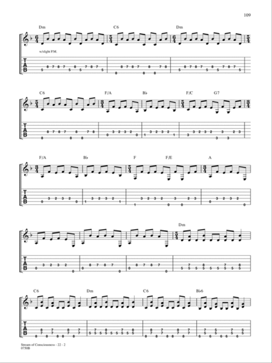 Stream of Consciousness Stream of Consciousness Guitar Tablature scores gallery preview page 2
