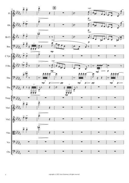 Sonata in F-Minor Opus 5, as a Symphony - 4th Movement Intermezzo (Rückblick) image number null