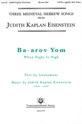 Book cover for Ba-arov Yom (When Night Is Nigh)