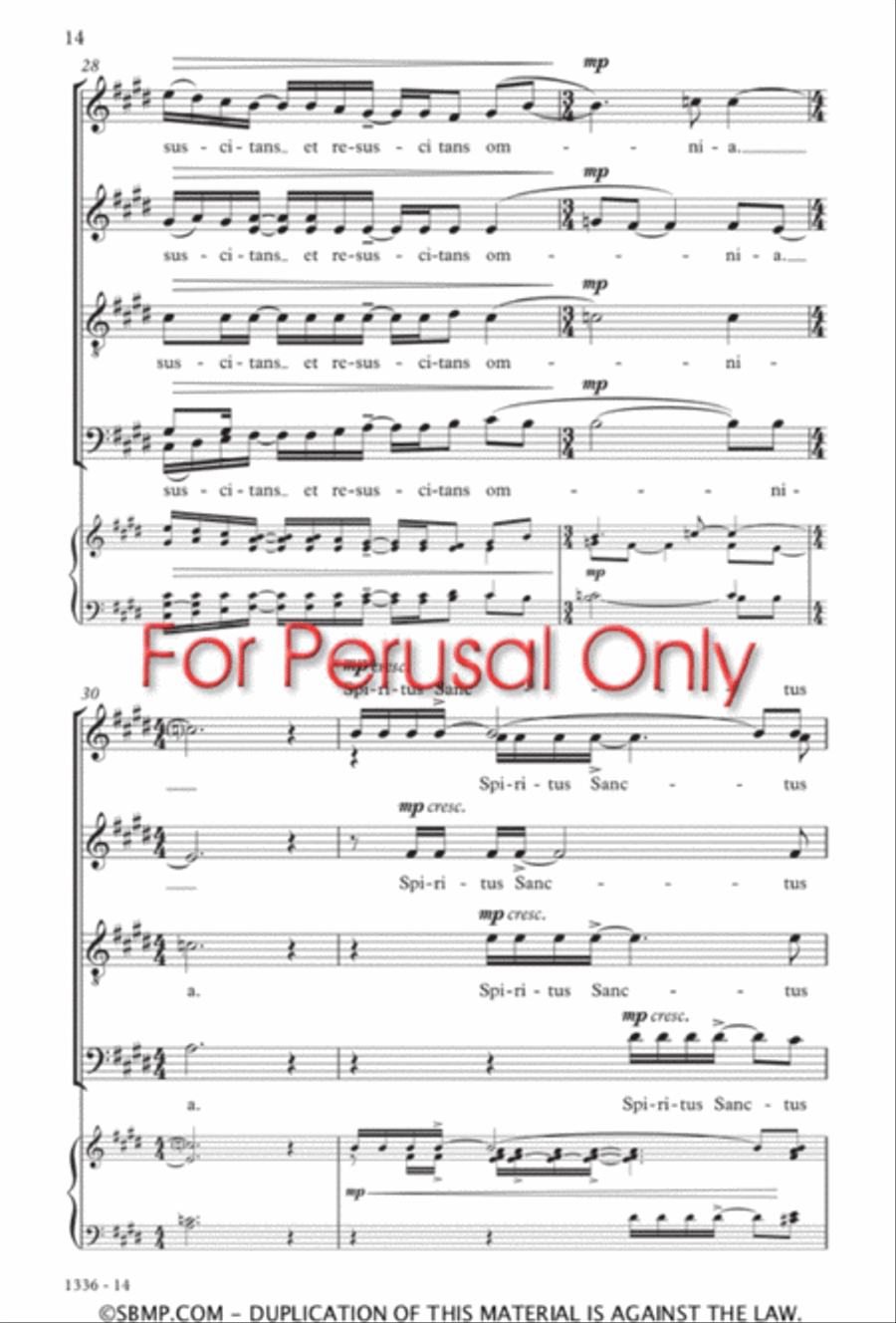 Spiritus Sanctus Divisi scores gallery preview page 13