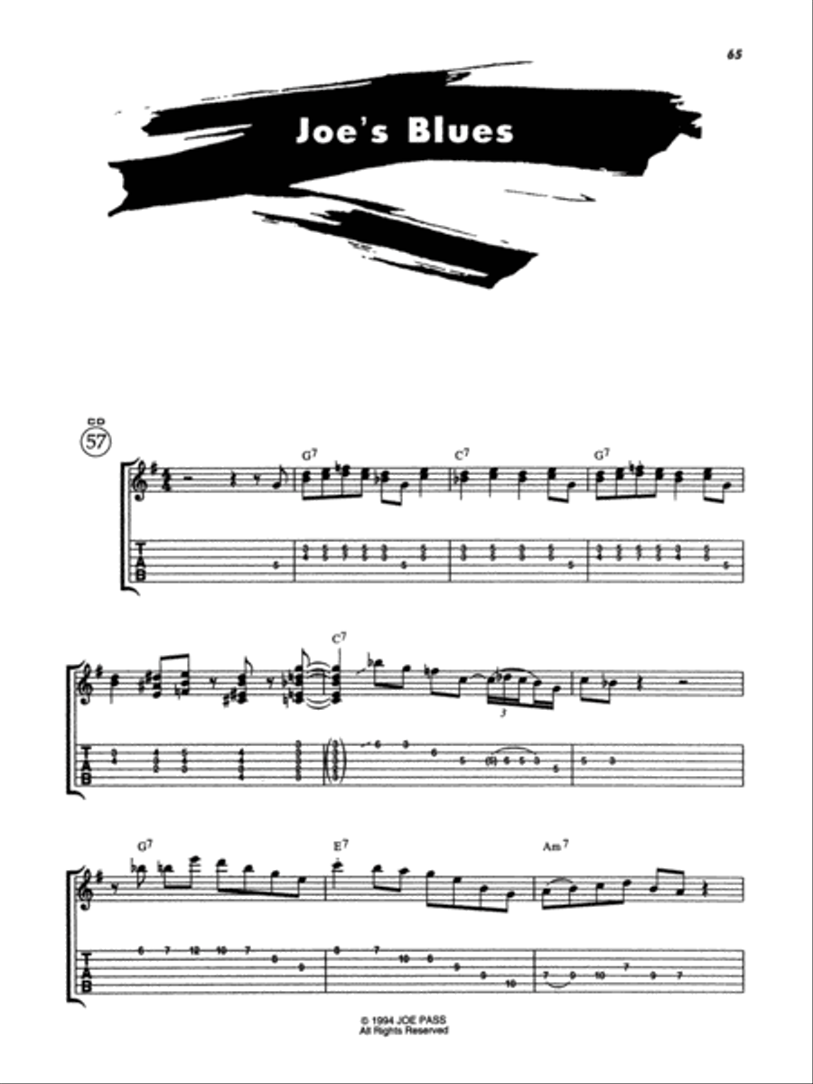 Joe Pass -- On Guitar Electric Guitar scores gallery preview page 66