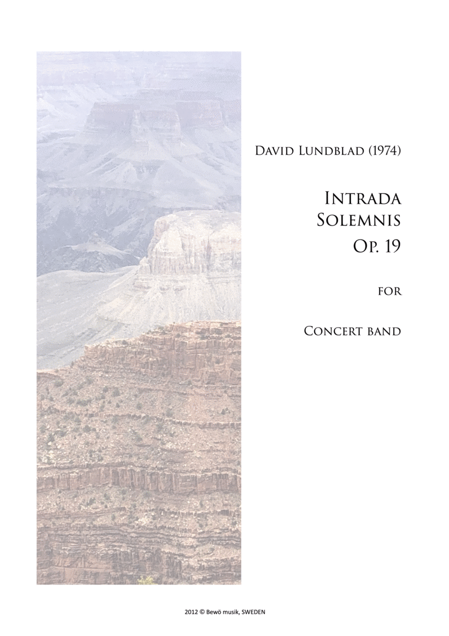 Intrada Solemnis Concert Band scores gallery preview page 1