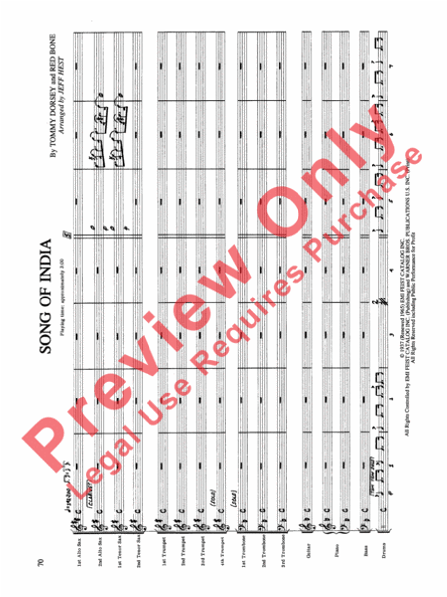 Original Big Band Sounds Big Band scores gallery preview page 71