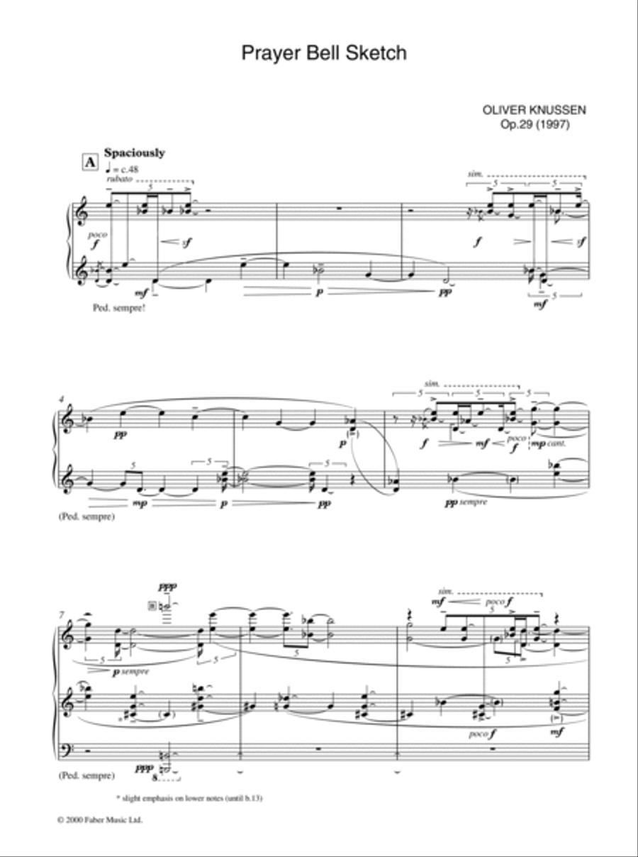 Prayer Bell Sketch Prayer Bell Sketch Small Ensemble scores gallery preview page 3