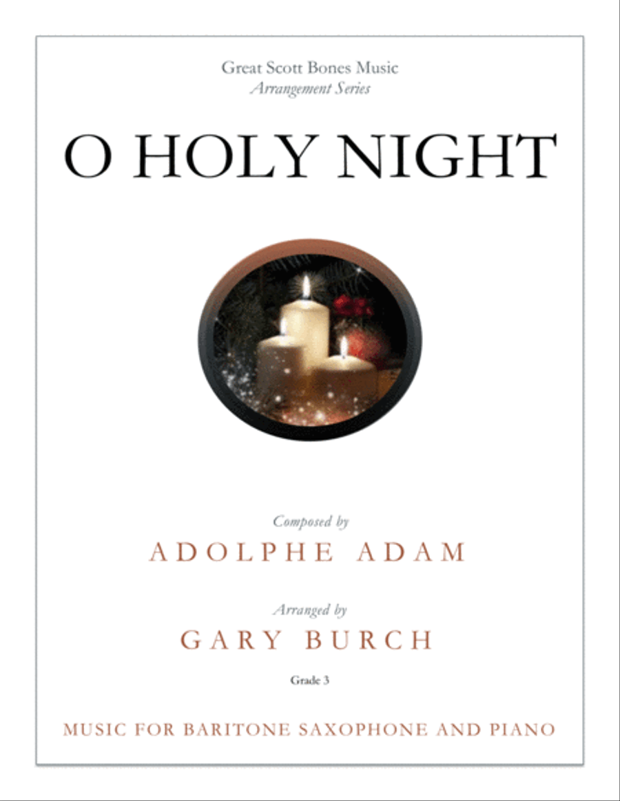 O Holy Night Baritone Saxophone scores gallery preview page 1