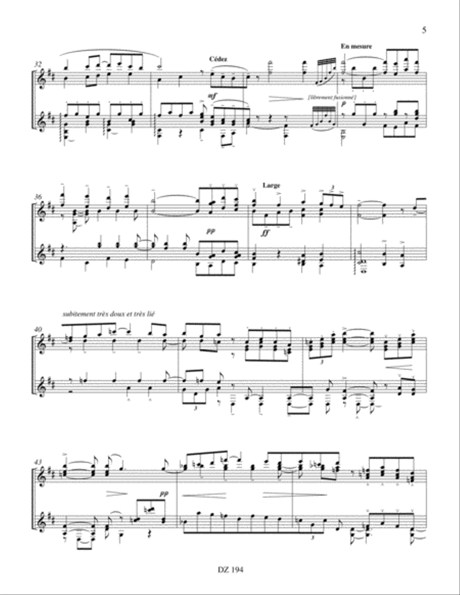 Pavane pour une infante défunte Classical Guitar scores gallery preview page 5
