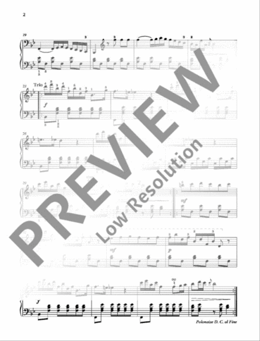 Polonaise G minor Polonaise G minor Piano Solo scores gallery preview page 3
