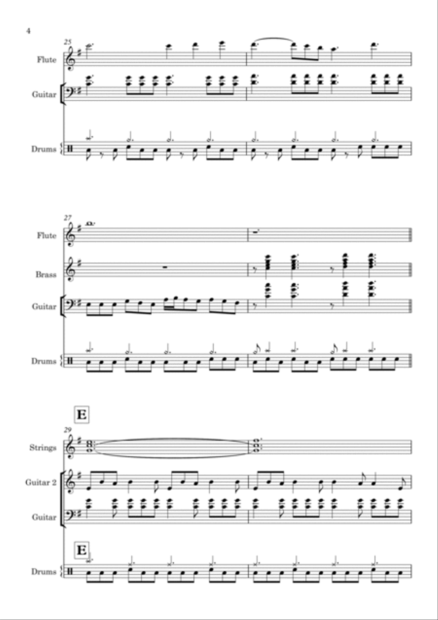The Rising Fighting Spirit Flute scores gallery preview page 4