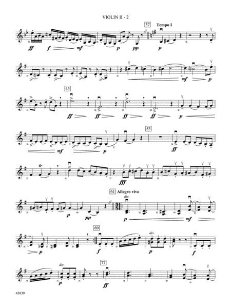Mozartiana: 2nd Violin