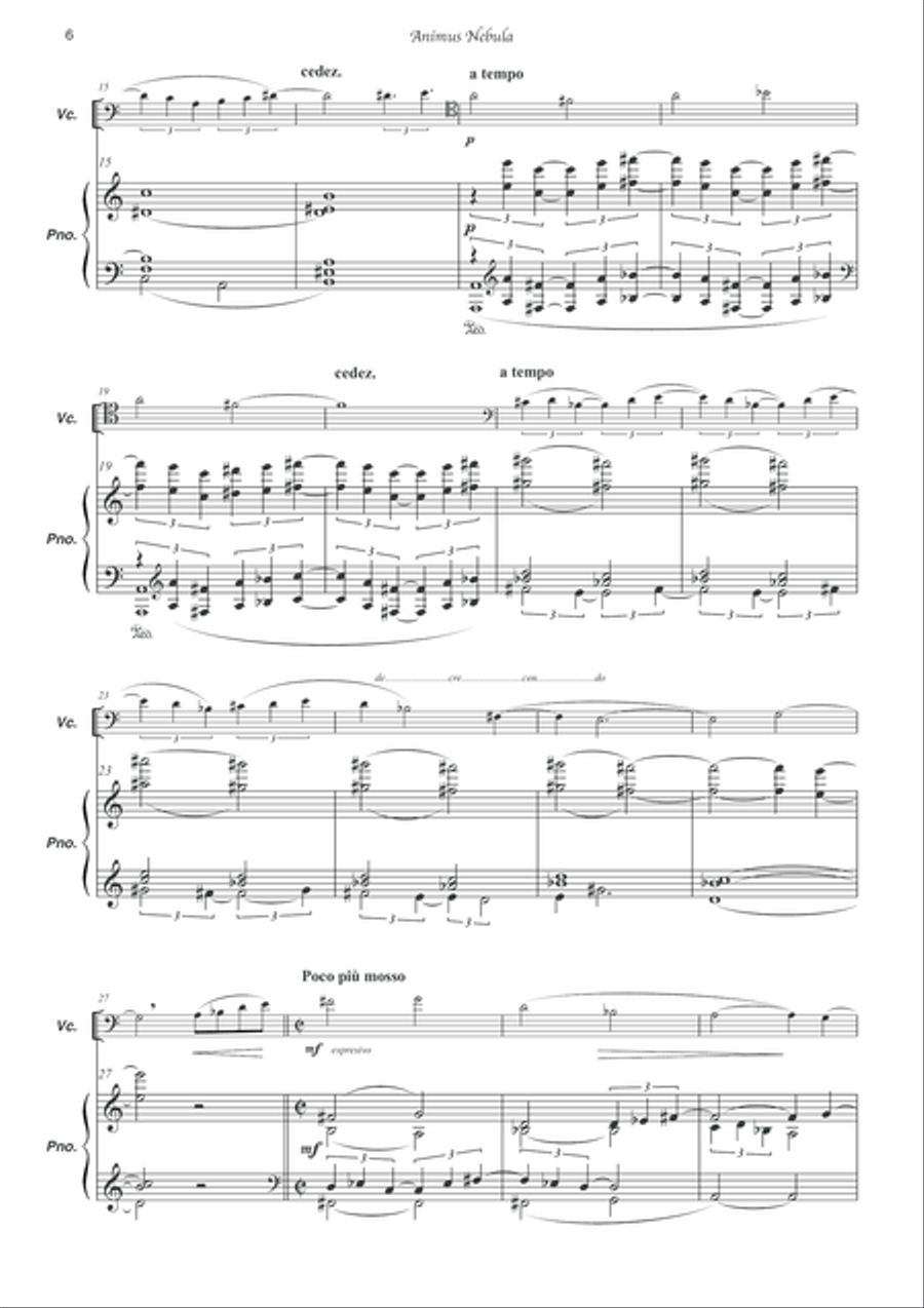 Animus Nebula Animus Nebula Piano scores gallery preview page 3