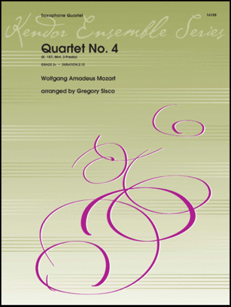 Quartet No. 4 (K. 157, Mvt. 3 Presto)