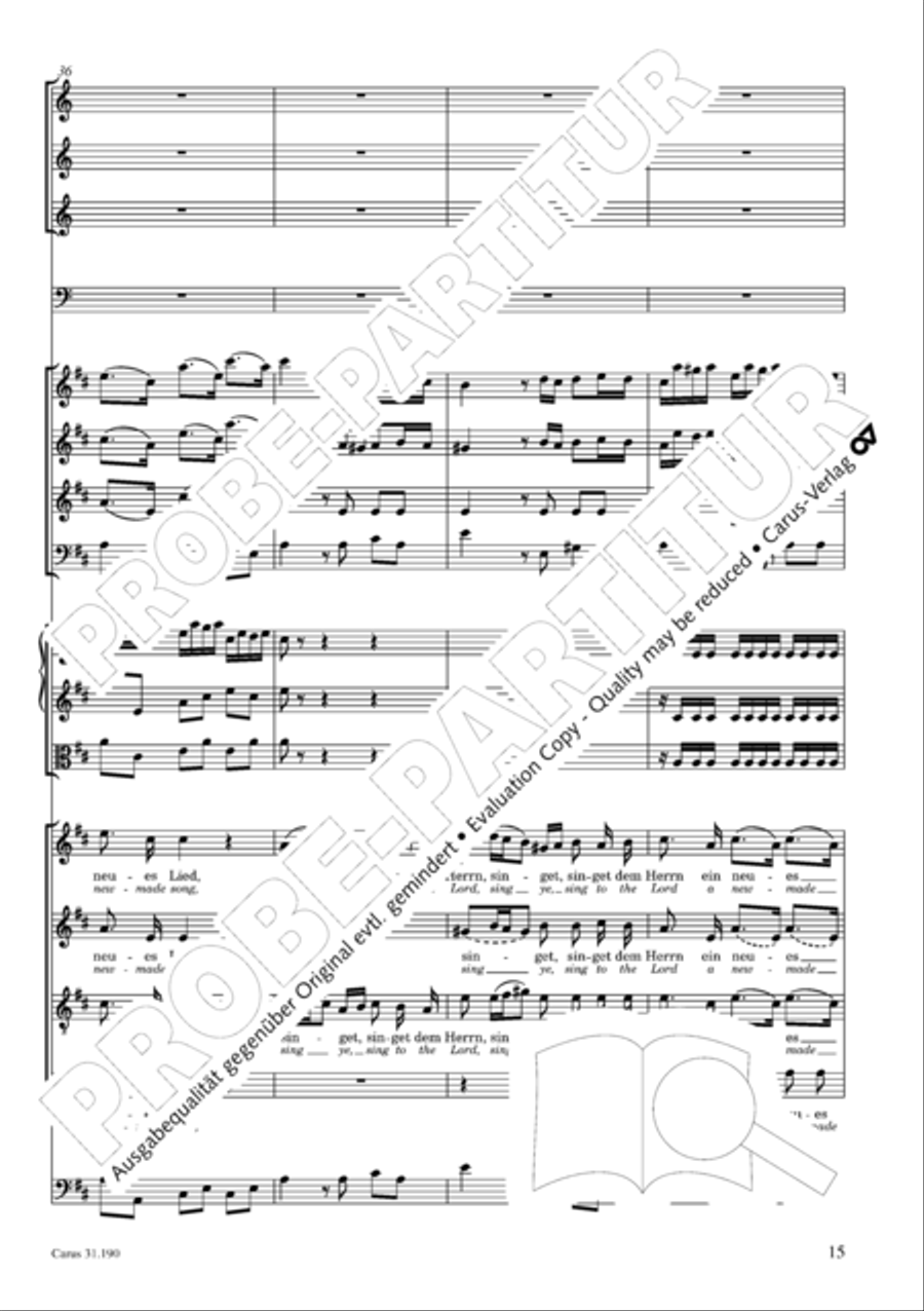 Sing to the Lord a new song (Singet dem Herrn ein neues Lied) ATB scores gallery preview page 16