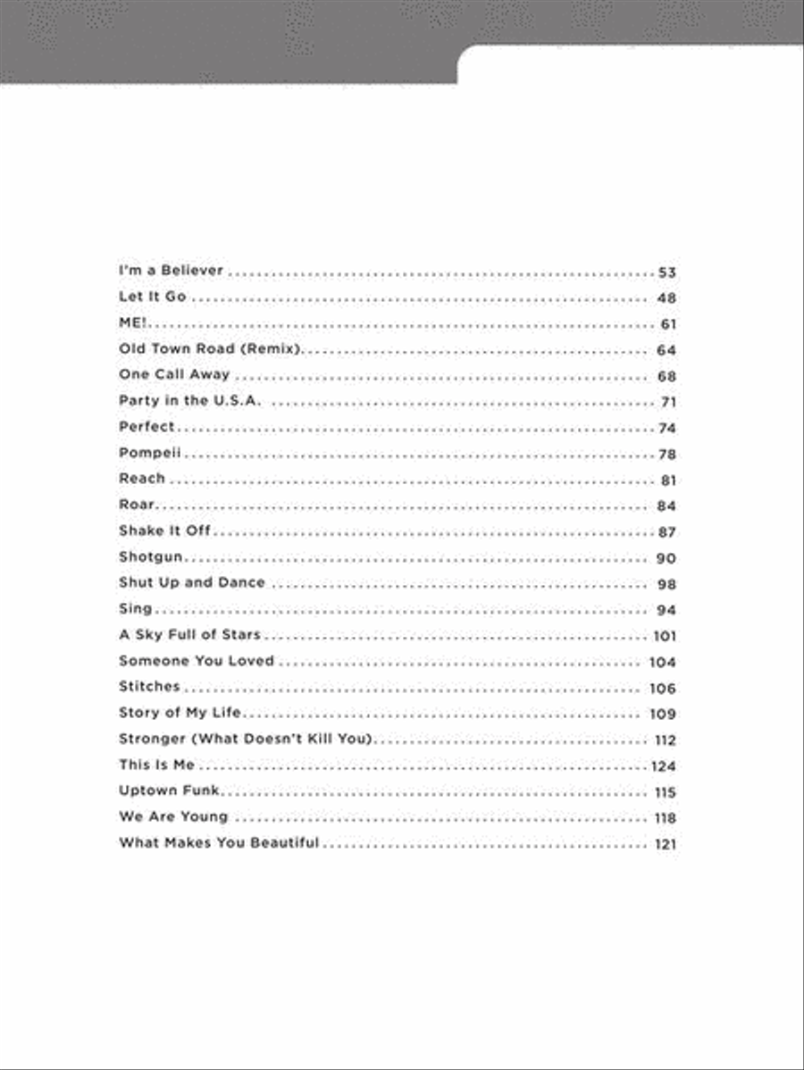40 Pop Songs for Kids Easy Piano scores gallery preview page 4