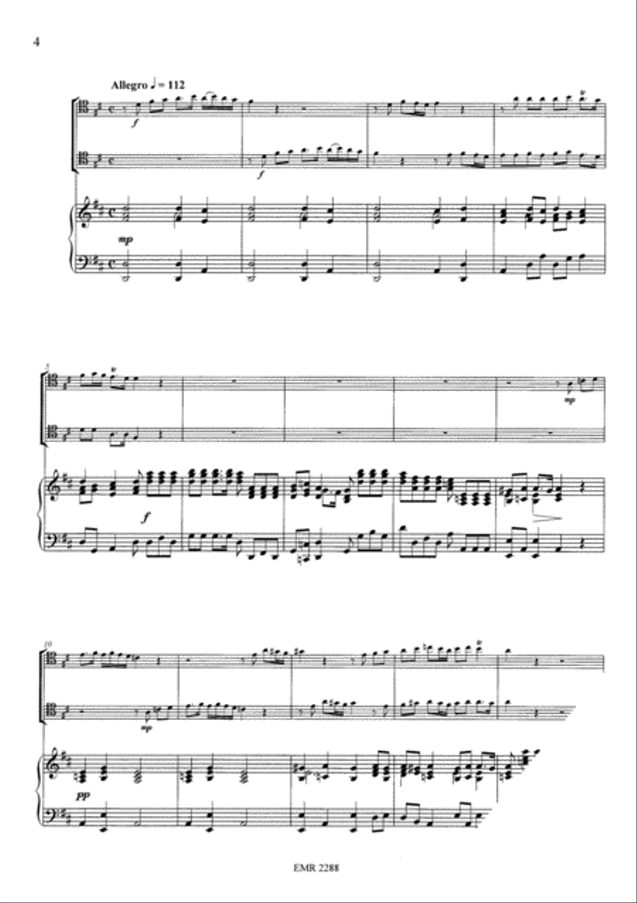 Sonata in D Trombone Duet scores gallery preview page 5