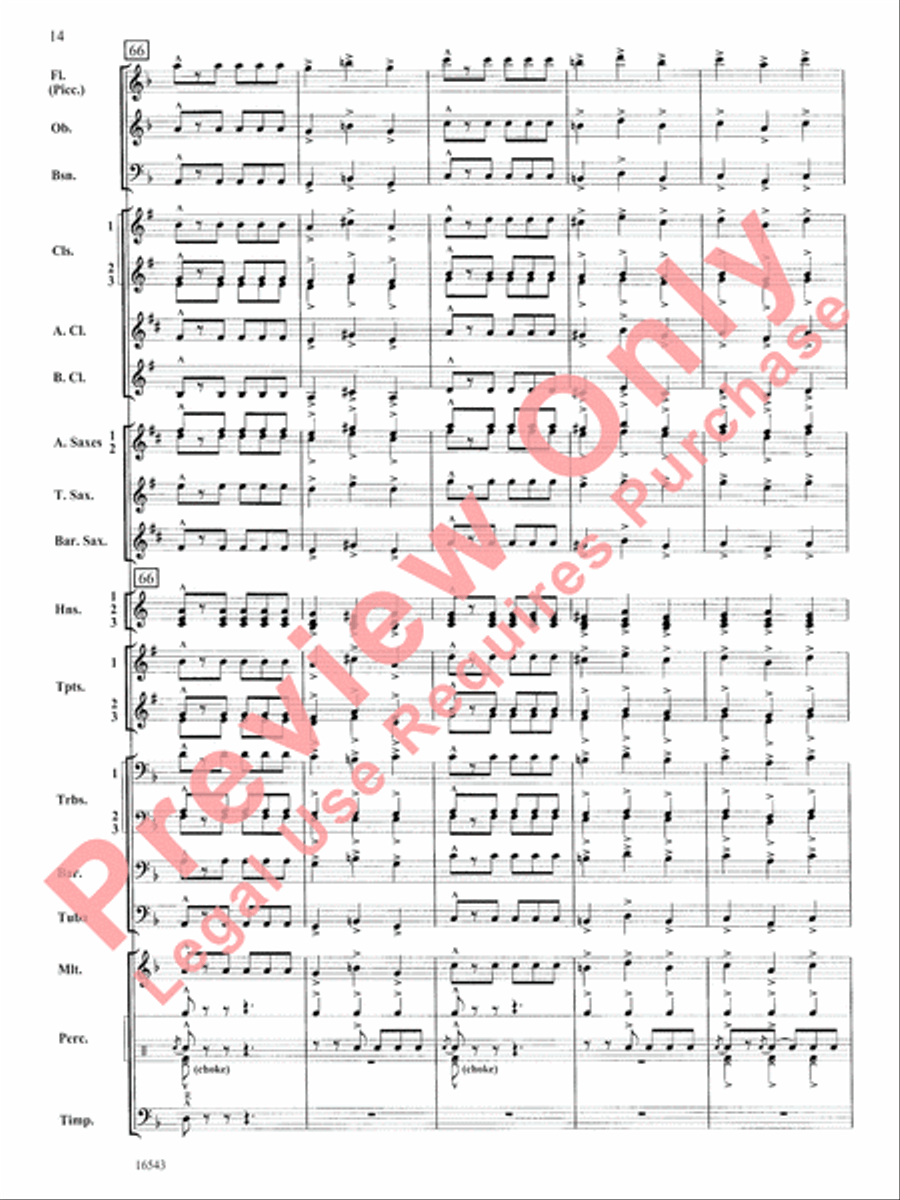 The Emerald Isle Concert Band scores gallery preview page 15