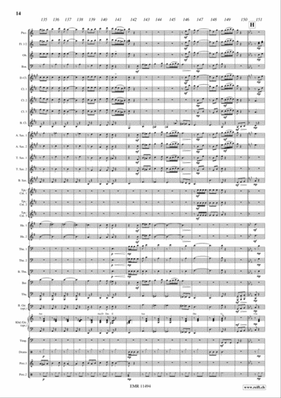 Flight To Sevilla Concert Band scores gallery preview page 15