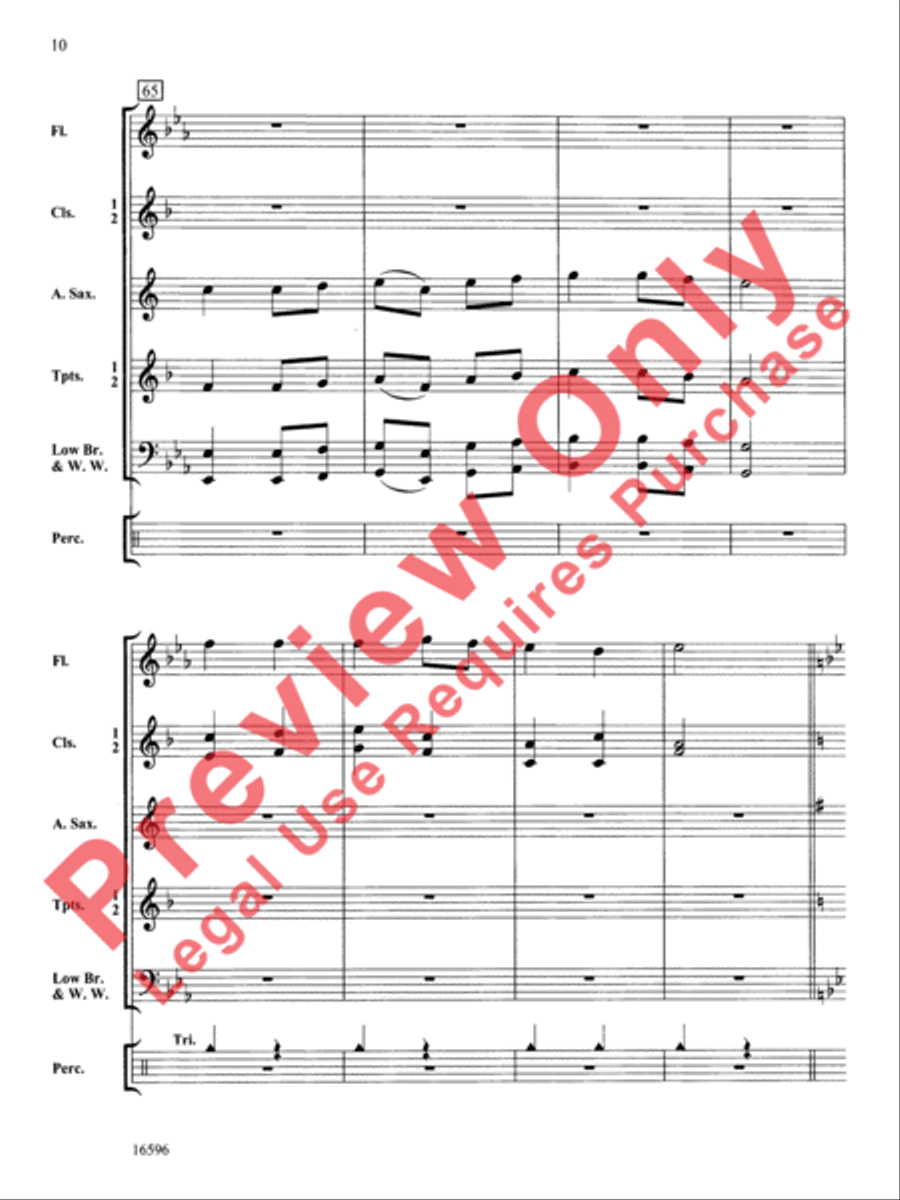 A Shaker March Concert Band scores gallery preview page 11