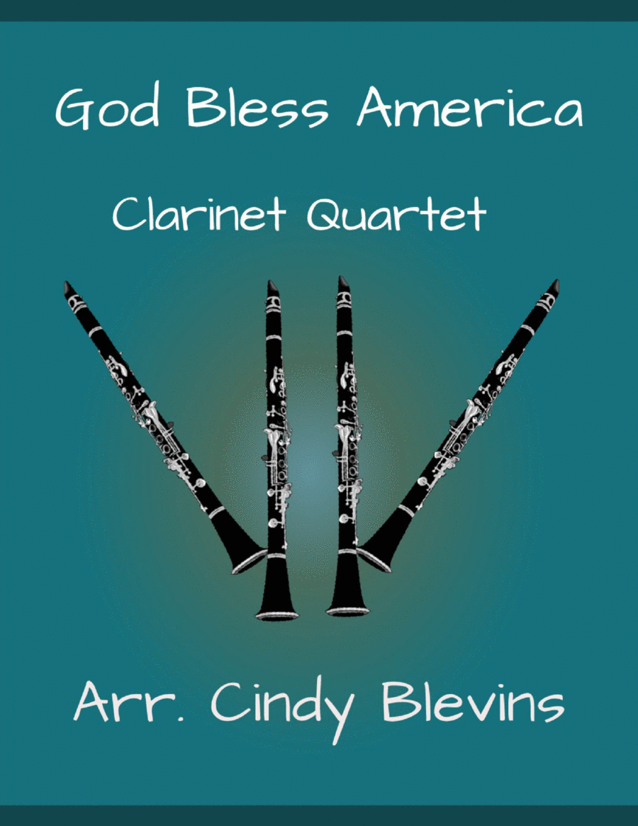 God Bless America God Bless America Clarinet Quartet scores gallery preview page 1