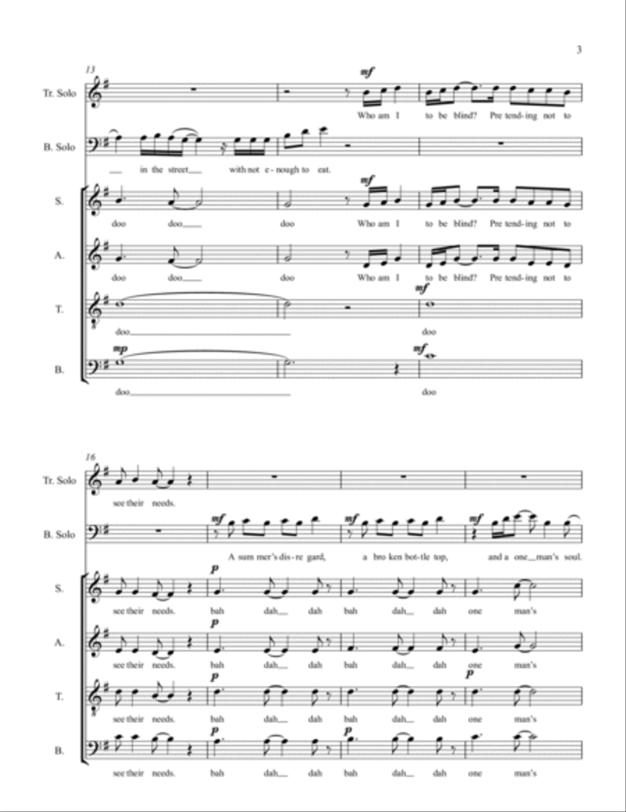 Man In The Mirror 4-Part scores gallery preview page 3
