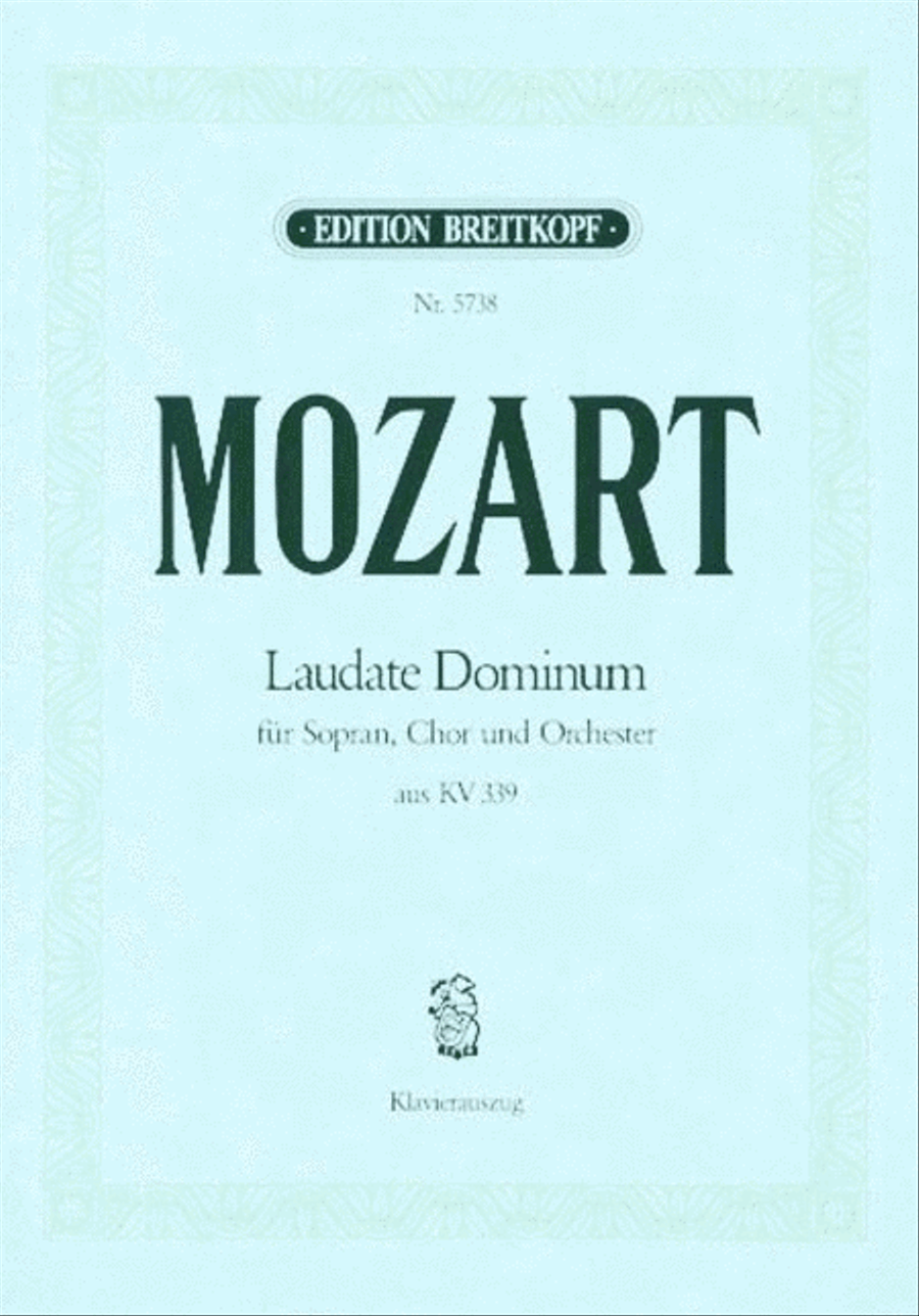 Laudate Dominum from “Vesperae solennes de confessore” K. 339 4-Part scores gallery preview page 1