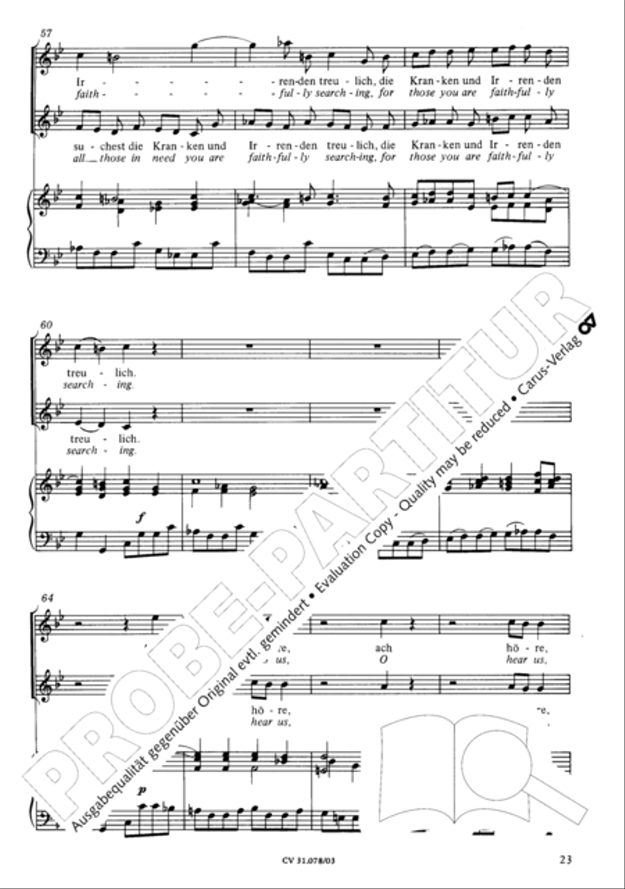 Jesus, you have freed my spirit (Jesu, der du meine Seele) 4-Part scores gallery preview page 24