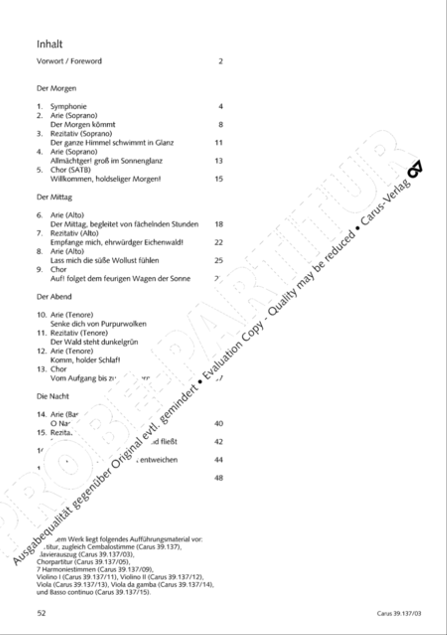 Die Tageszeiten 4-Part scores gallery preview page 53