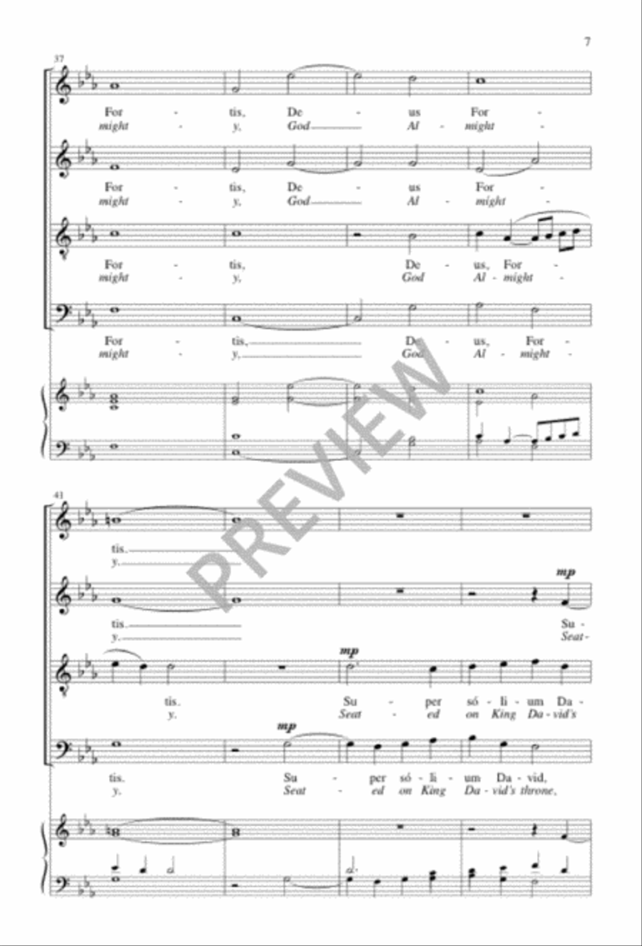 Ecce virgo concipiet Ecce virgo concipiet 4-Part scores gallery preview page 7