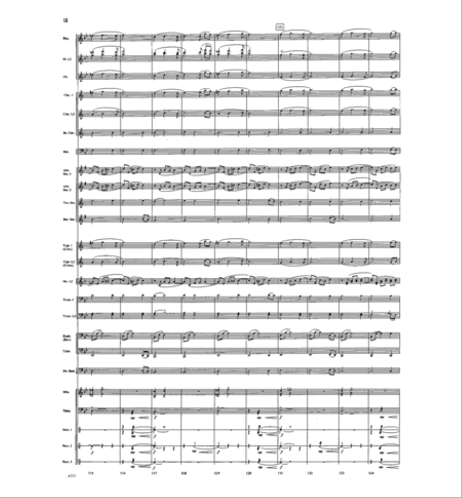 Hopetown Holiday Concert Band scores gallery preview page 16