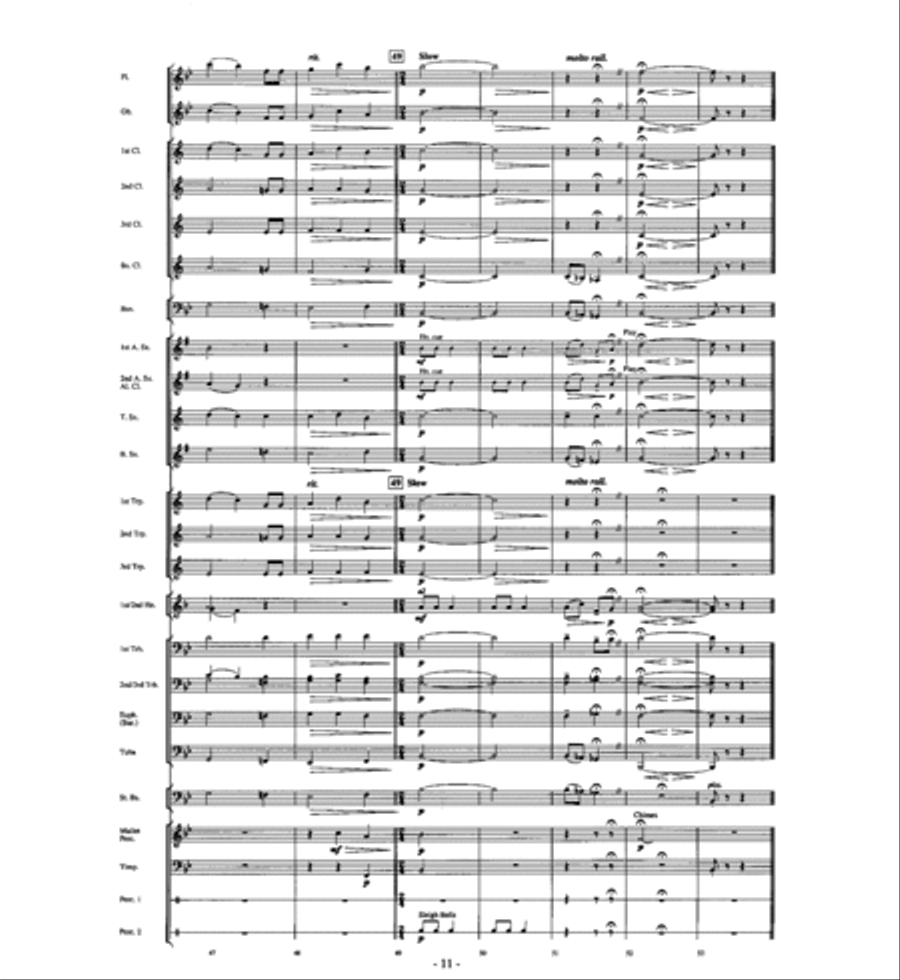 A Christmas Auld Lang Syne Concert Band scores gallery preview page 10