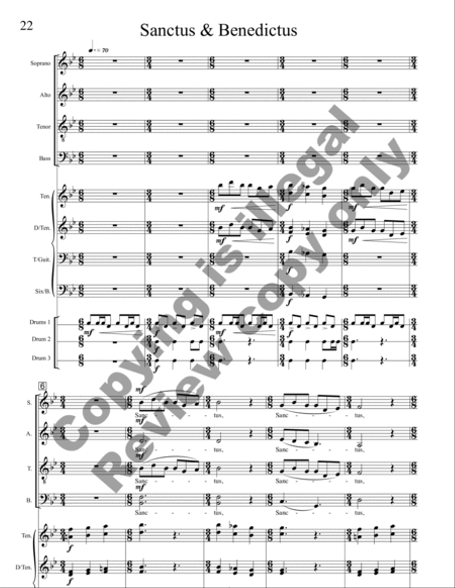 Missa Florens (Full Score) Choir scores gallery preview page 12