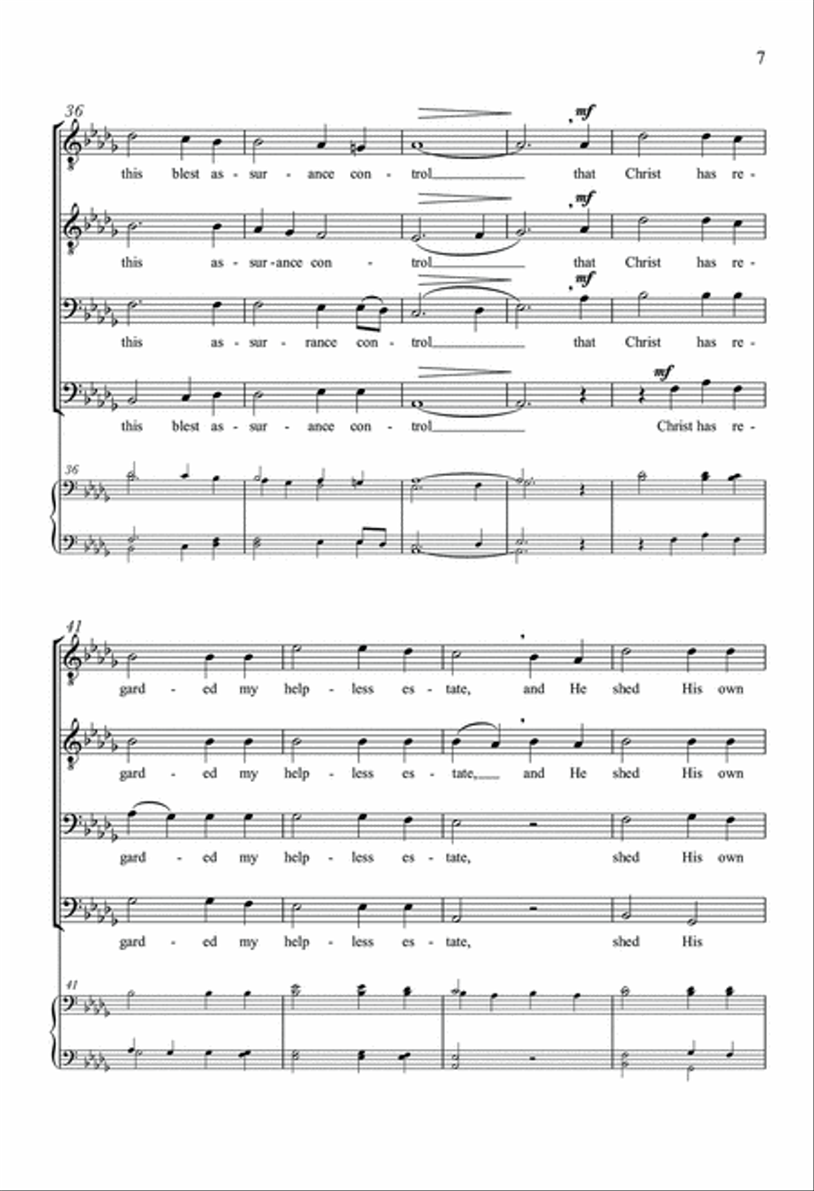 It Is Well With My Soul TTBB scores gallery preview page 6