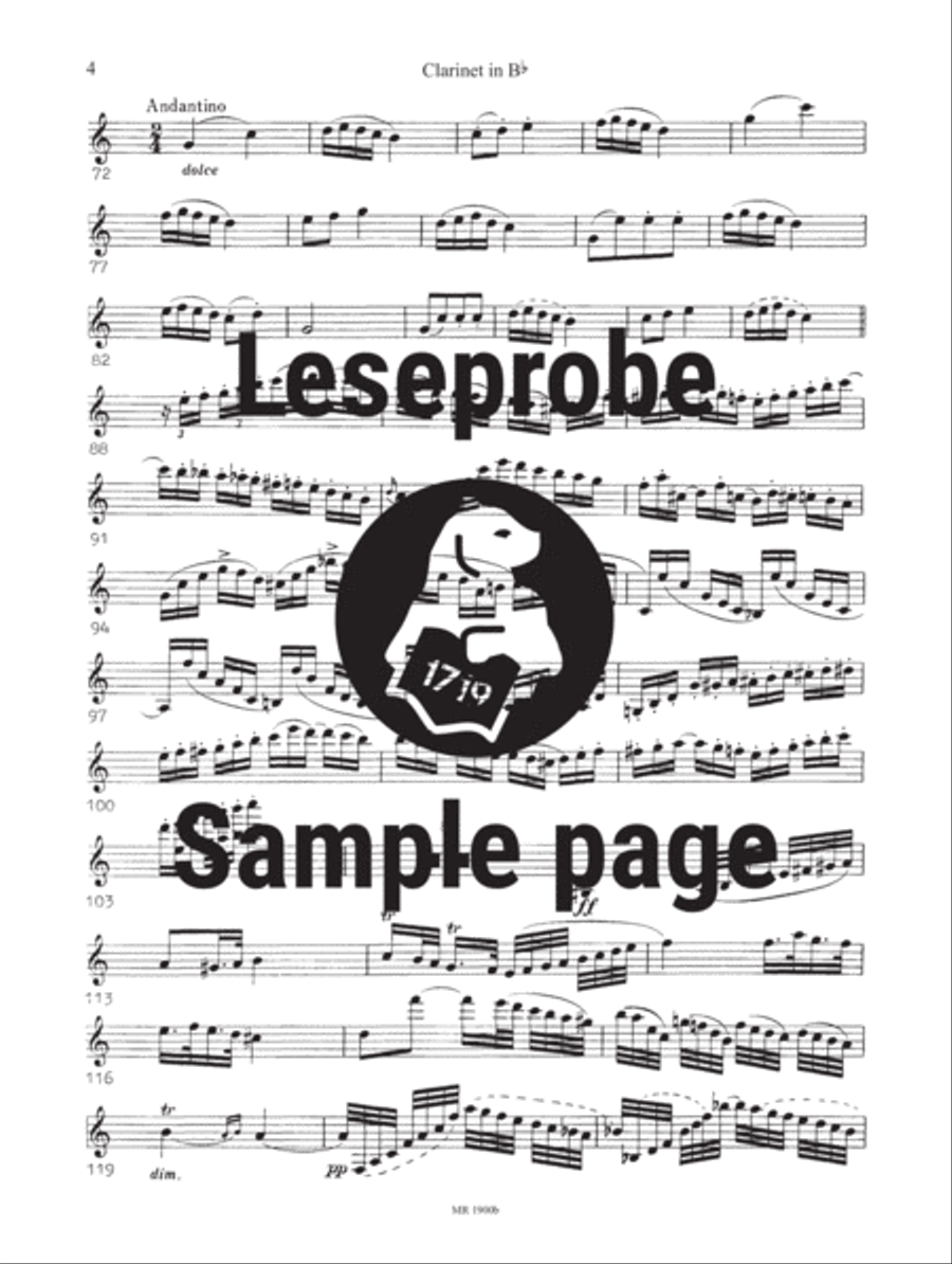 Phantasy and Variations on a Theme of Danzi Op. 81 Set of Parts scores gallery preview page 4