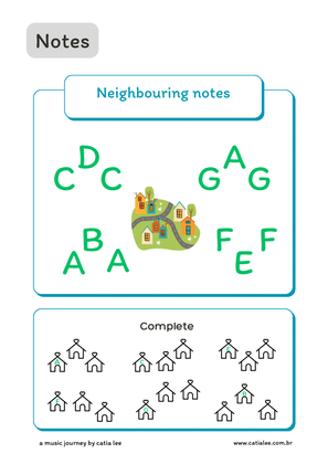 Music Theory for Kids - Neighbouring notes