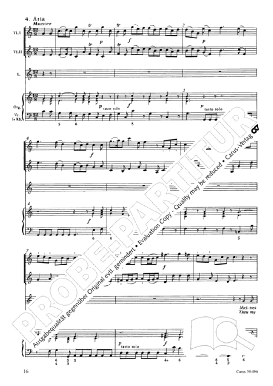 Triumph, O heavens (Jauchzet, ihr Himmel) SA scores gallery preview page 17