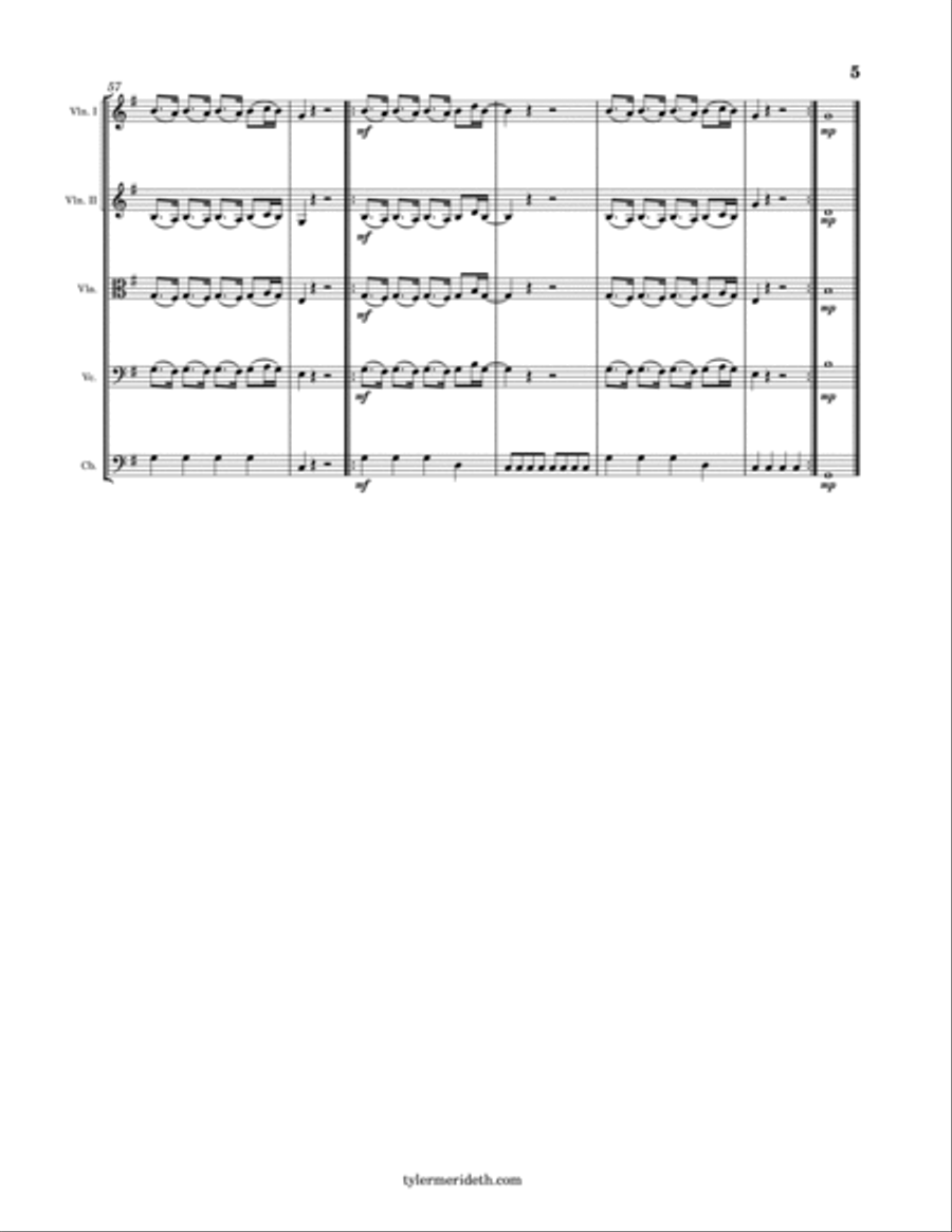 Wasted Time String Orchestra scores gallery preview page 5