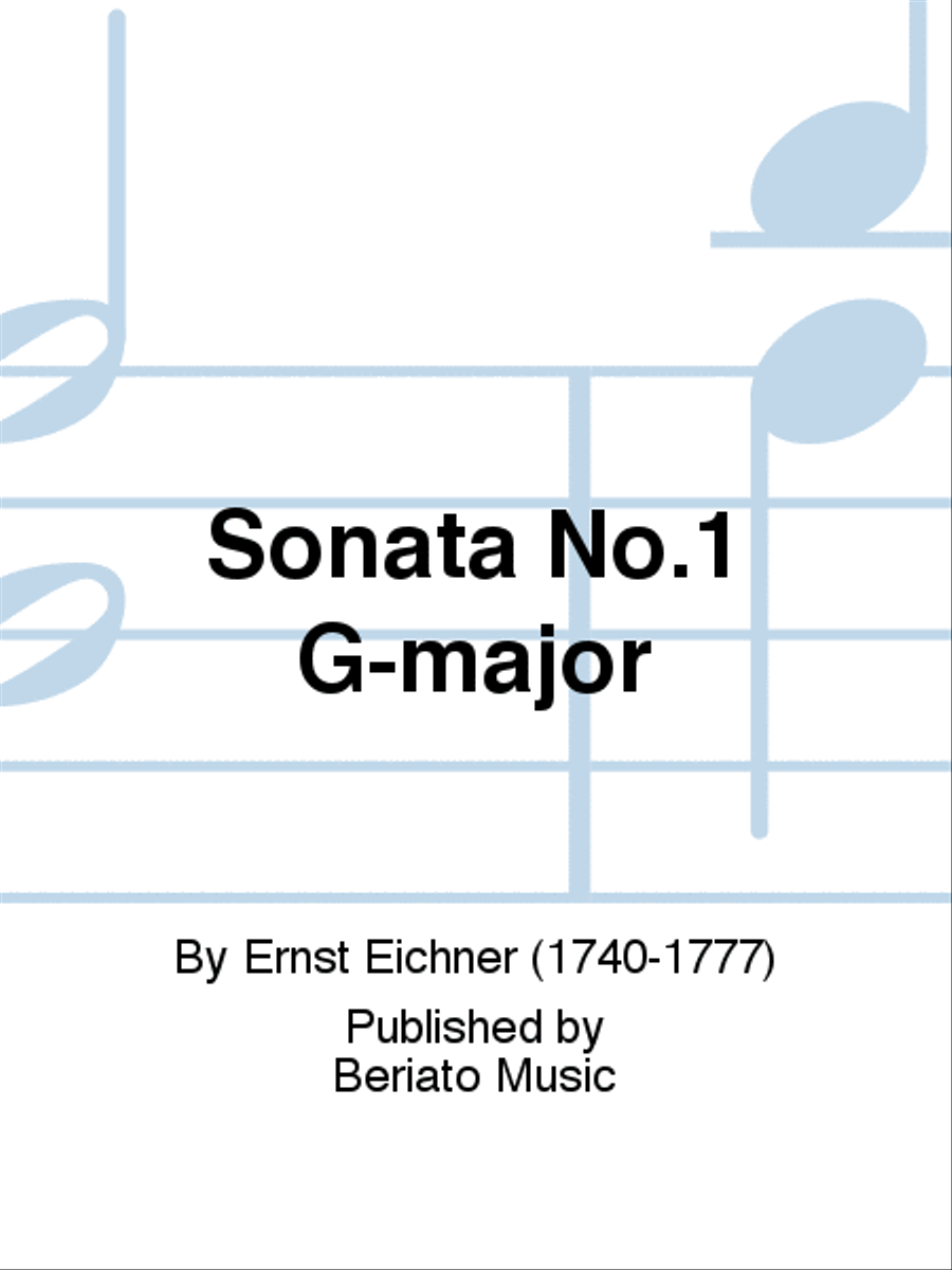 Sonata No.1 G-major Piano Accompaniment scores gallery preview page 1