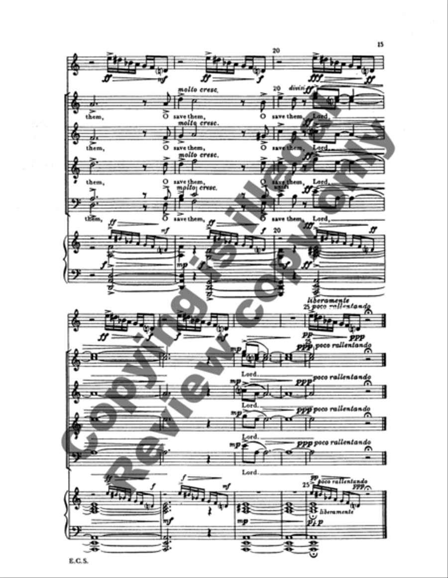 Three Lenten Poems of Richard Crashaw 4-Part scores gallery preview page 14
