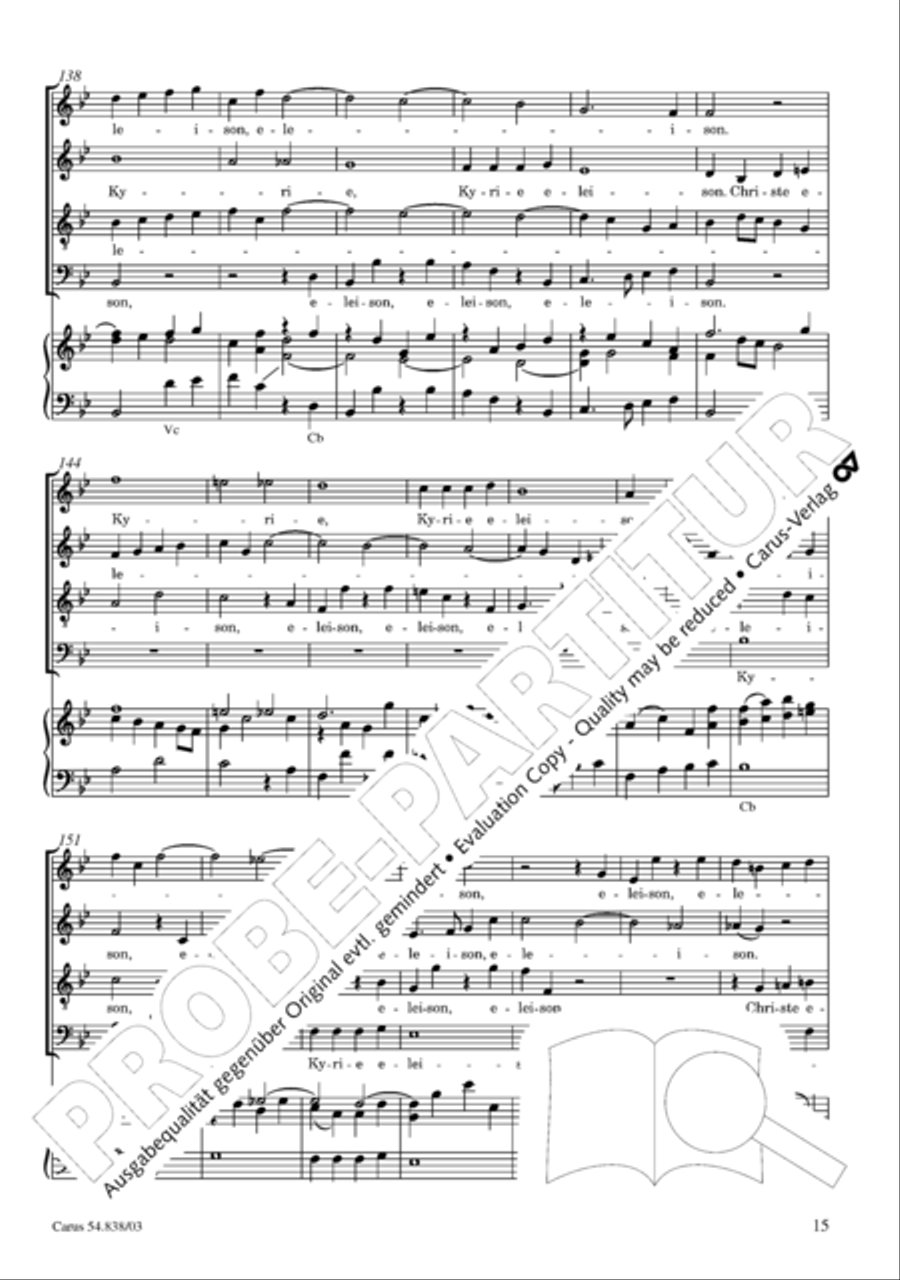 Requiem in B 4-Part scores gallery preview page 20
