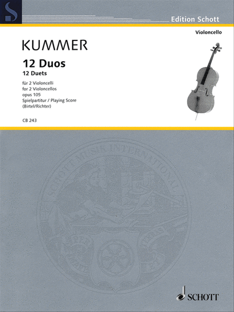 12 Duets, Op. 105 12 Duets, Op. 105 String Duet scores gallery preview page 1