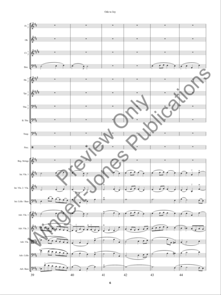 An Ode to Joy Festival Full Orchestra scores gallery preview page 9