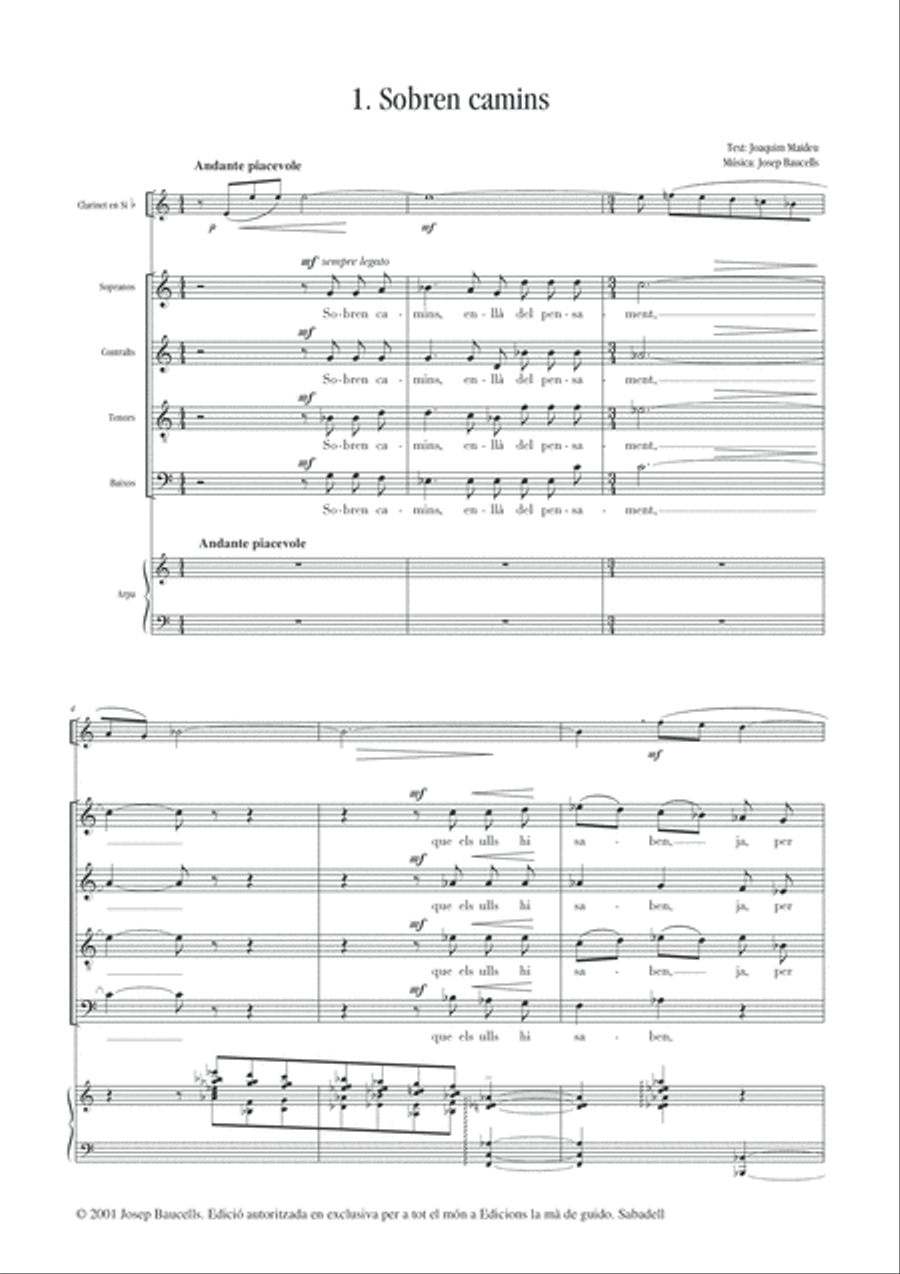 Paraules a Laura Paraules a Laura 4-Part scores gallery preview page 5
