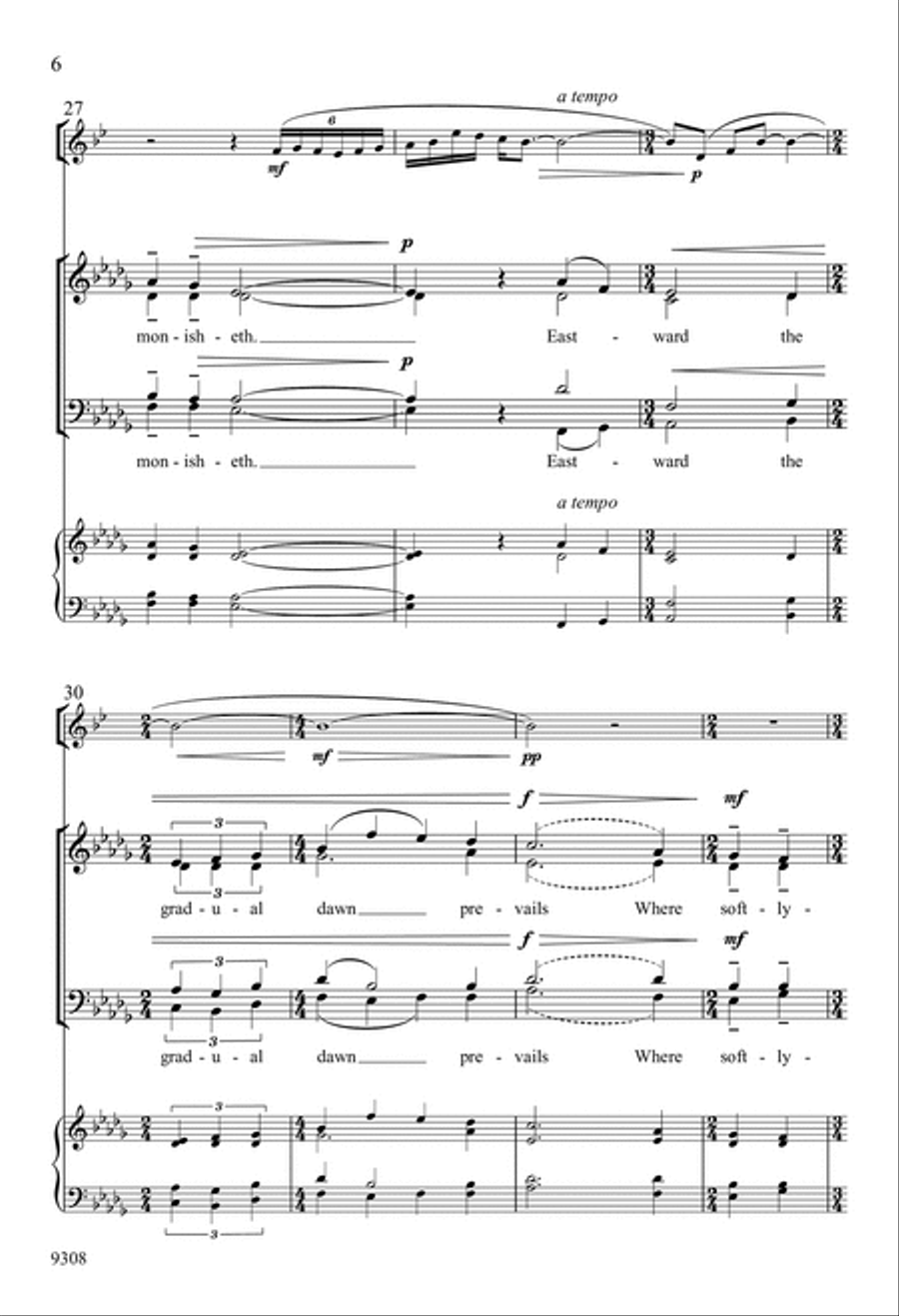 From dewy dreams, my soul arise 4-Part scores gallery preview page 6