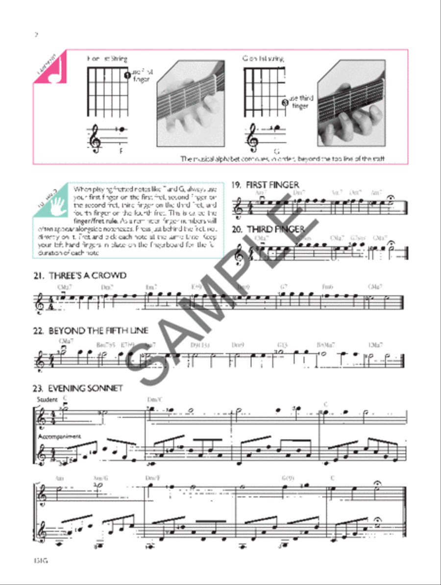 Guitar Sessions-Book 1 (Book & digital audio) Guitar scores gallery preview page 2