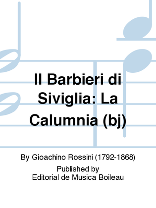 Book cover for Il Barbieri di Siviglia: La Calumnia (bj)