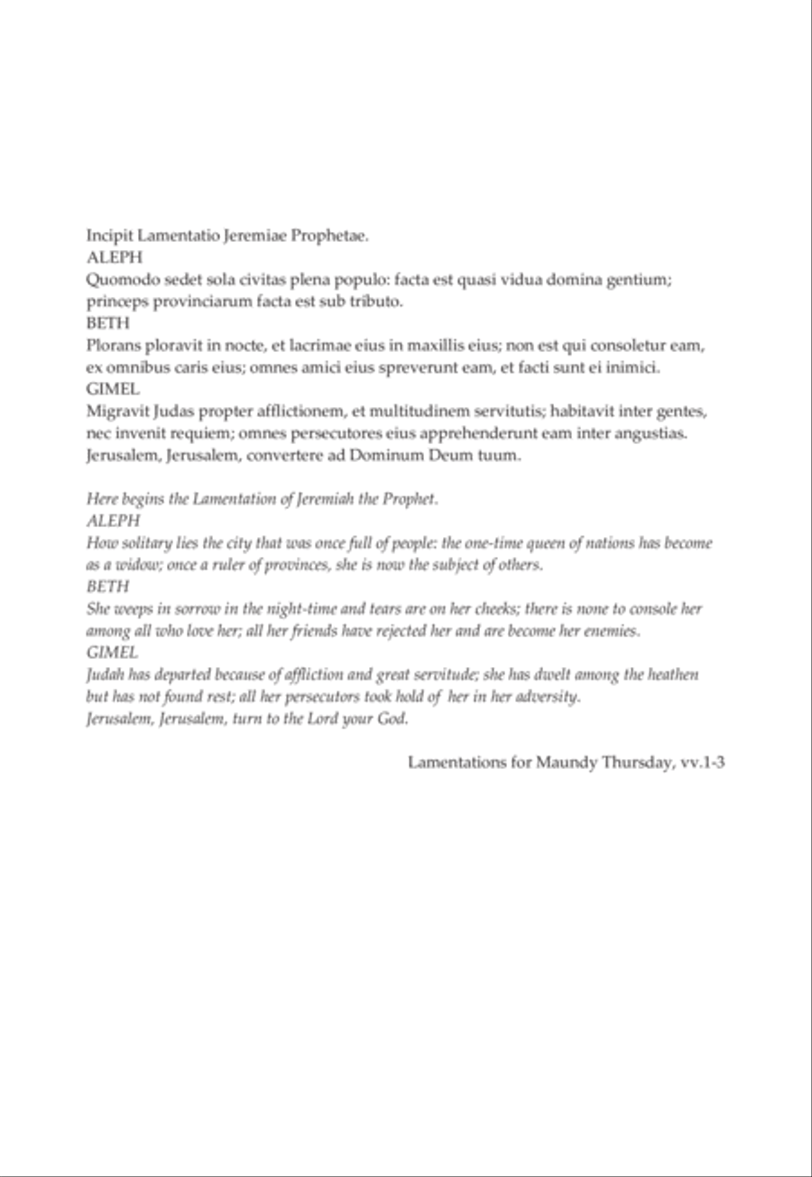 Lamentations of Jeremiah Divisi scores gallery preview page 2