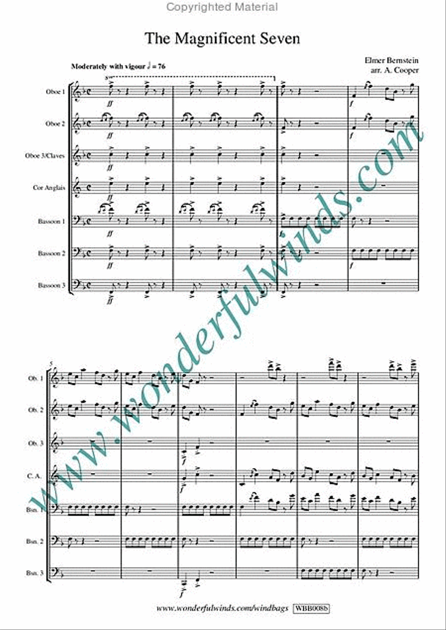 The Magnificent Seven Chamber Music scores gallery preview page 2