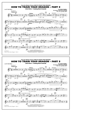Book cover for How To Train Your Dragon Part 3 - 1st Bb Trumpet