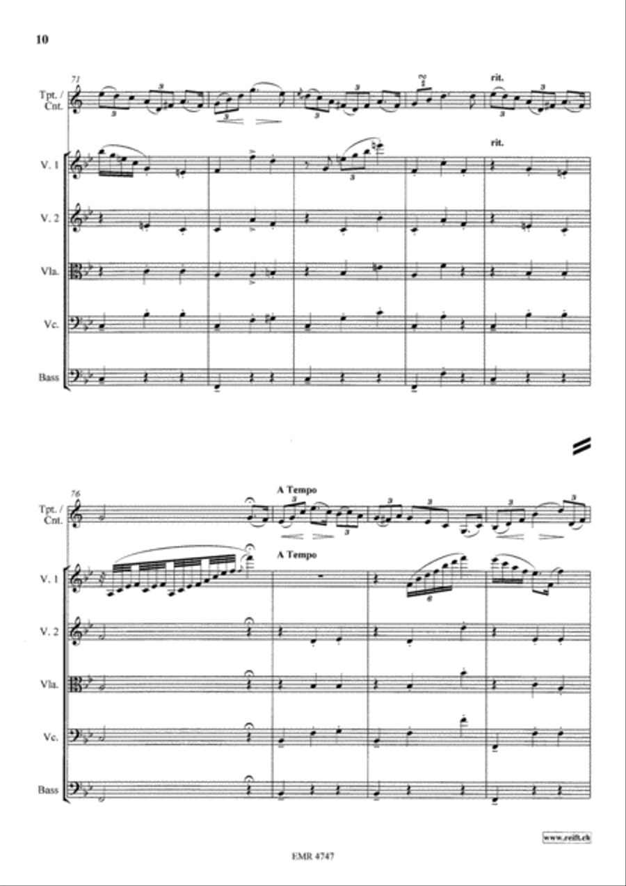 Variations On The Tyrolienne String Orchestra scores gallery preview page 10
