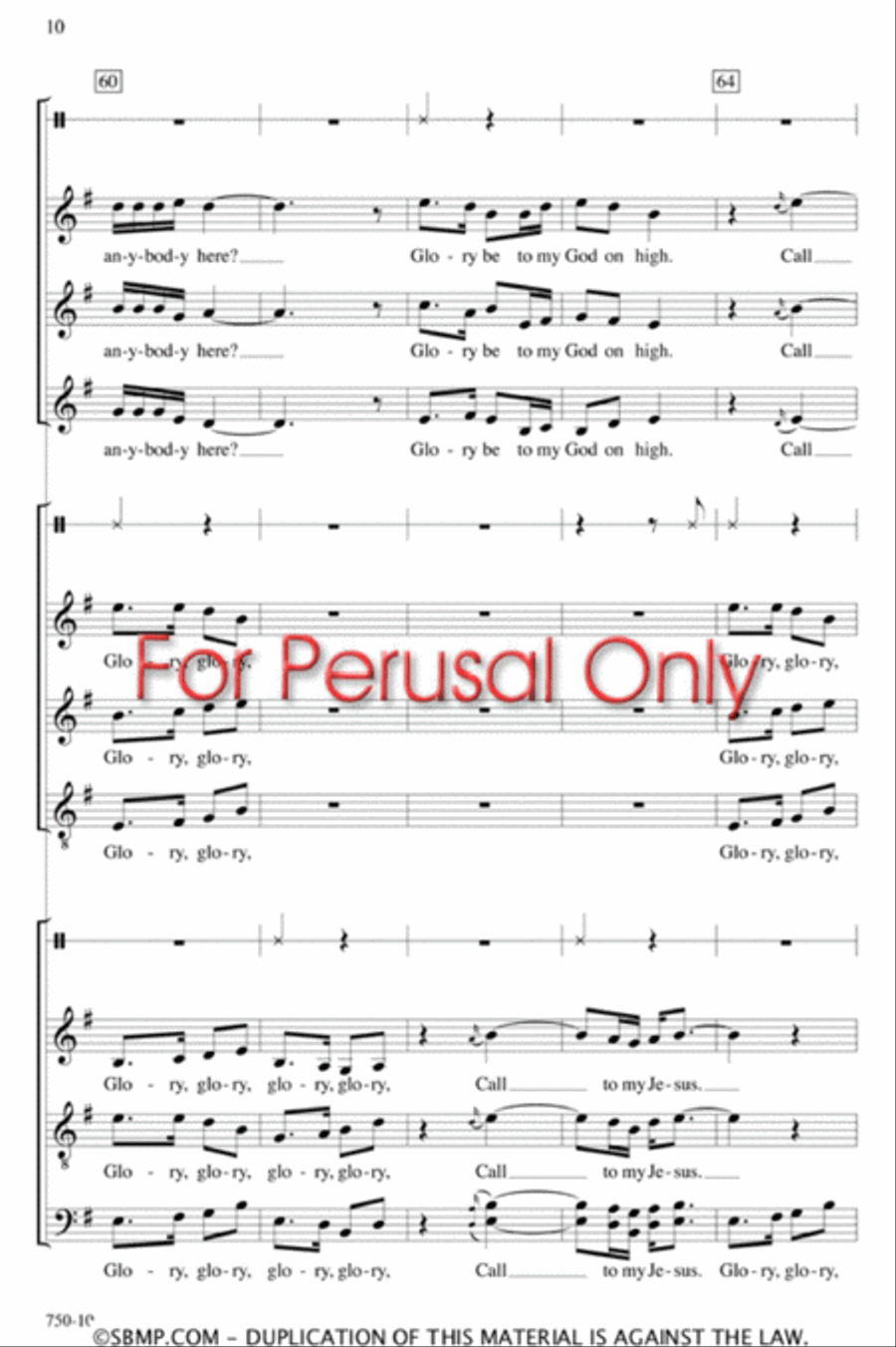 Weeping Mary - SATB Octavo 4-Part scores gallery preview page 9